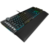 CORSAIR K100 RGB Optical-Mechanical Gaming Keyboard, Backlit RGB LED, Black PBT Keycaps
