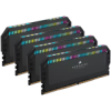 CORSAIR DDR5, 6600MT/s 64GB 4x16GB DIMM, 32-39-39-76, Std PMIC, XMP 3.0, DOMINATOR PLATINUM RGB DDR5 Black Heatspreader, Black PCB, 1.4V