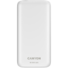 CANYON Powerbank PB-301 LED 30000 mAh PD 20W QC 3.0 Biały