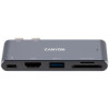 CANYON HUB DS-5 5 w 1 Thunderbolt 3 4k Szary
