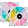 CORSAIR White SP140 RGB ELITE, 140mm RGB LED Fan, Lighting Node CORE