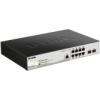 D-LINK 10-port 10/100/1000 Gigabit PoE Smart Switch including 2 Combo 1000BaseT/SFP