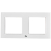 SHELLY Wall frame 2 - white Podwójna ramka wyłącznika biała