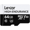 LEXAR HIGH ENDURANCE 64GB microSDXC 100MB/s C10 A1 V30 U3