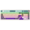 Wired mechanical gaming keyboard Advanced, 101 keys, linear Lorgar Toxic Purple switches, Hot Swap, Gasket mount, straight braid cable