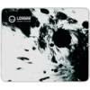 full print white and black design, bottom is black rubber with embossed LORGAR logo with double side edge stitching