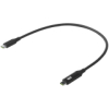 Ubiquiti UACC-Cable-USB-100W-0.3M-BK USB-C Cable with Charge Display, 100W max power output, 0.3m