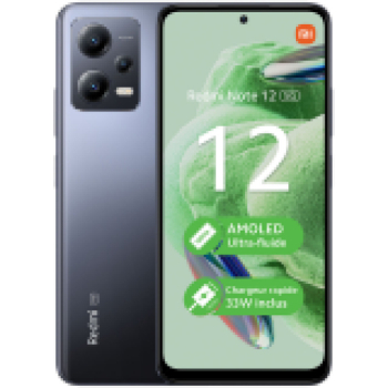 XIAOMI Redmi Note 12 5G 4 GB/128 GB Matte Black, Grade D, Used