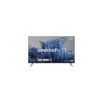 KIVI TV LED 50', UHD, Android TV, 3840x2160, 60 Hz, Sound JVC, 2x12W, BT 5.1, HDMI, Czarny