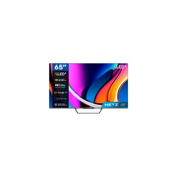 METZ, TV QLED, 65", UHD, Google TV, 2x10W, 60Hz, BT 5.1, WiFi 5G, HDMI, USB, Czarny