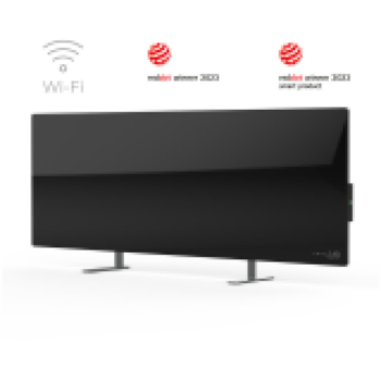 AENO GH2S Grzejnik szklany Smart 700W aplikacja czarny wtyczka SA (M)