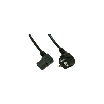 AKYGA Kabel zasilający kątowy Akyga AK-PC-02A CCA 3x0.5mm² CEE 7/7 / IEC C13 1.5 m