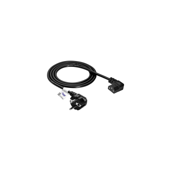 AKYGA Kabel zasilający kątowy Akyga AK-PC-02C CU 3x0.75mm² CEE 7/7 / IEC C13 1.5m