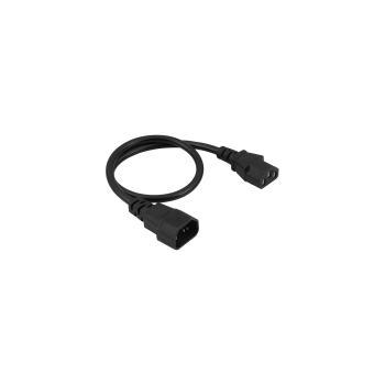 AKYGA Kabel zasilający Akyga AK-PC-14A przedłużacz CCA 3x0.5mm2 IEC C13 / C14 0.5m