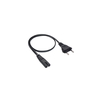 AKYGA Kabel zasilający AK-RD-04A ósemka CCA CEE 7/16 / IEC C7 0.5 m