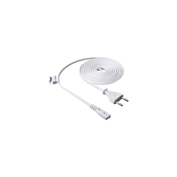 AKYGA Kabel zasilający ósemka Akyga AK-RD-06A CCA 2x0.5mm² CEE 7/16 / IEC C7 1.5 m biały