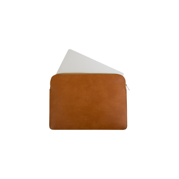 BALTAN Etui skórzane z zamkiem do MacBooka 13-14" brązowe