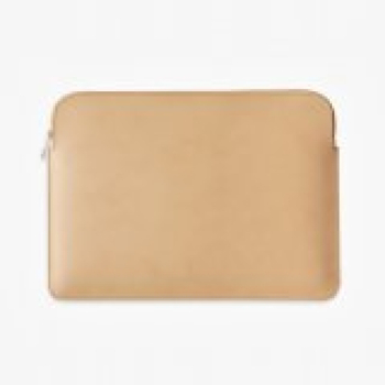BALTAN Etui skórzane z zamkiem do MacBooka Air 15" M5 beżowe