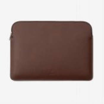 BALTAN Etui skórzane z zamkiem do MacBooka Pro 14" M5 ciemny brąz