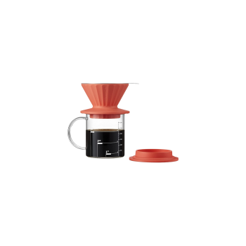 BUYDEEM Przelewowy zestaw do parzenia, model CD1024, kolor Vivid Orange