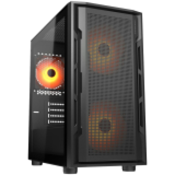 COUGAR Obudowa Uniface Mini RGB, Mini Tower, Czarna