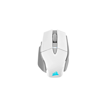 CORSAIR M65 RGB ULTRA WIRELESS, Backlit RGB LED, Optical, Silver ALU, White