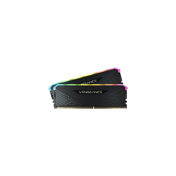 CORSAIR DDR4, 3200MHz 16GB 2x8GB Dimm, 16-20-20-38, XMP 2.0, Vengeance RGB RS, RGB LED, Black PCB, 1.35V, for AMD Ryzen & Intel