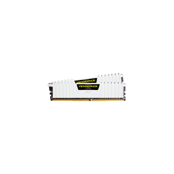 CORSAIR DDR4, 3000MHz 16GB 2x8GB Dimm, 16-20-20-38, XMP 2.0, Vengeance LPX White Heatspreader, Black PCB, 1.35V