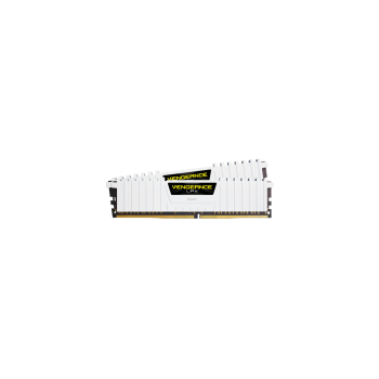 CORSAIR DDR4, 3200MHz 16GB 2x8GB Dimm, 16-20-20-38, XMP 2.0, Vengeance LPX White Heatspreader, Black PCB, 1.35V