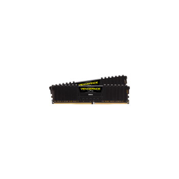 CORSAIR DDR4, 3200MHz 16GB 2x8GB DIMM, 16-18-18-36, SPD base 2666, XMP 2.0, Vengeance LPX Black Heatspreader, Black PCB, 1.35V, for Ryzen/AM4