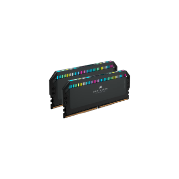 CORSAIR DDR5, 6000MT/s 32GB 2x16GB DIMM, 36-38-38-76, OC PMIC, XMP 3.0, DOMINATOR PLATINUM RGB DDR5 Black Heatspreader, RGB LED, 1.25V