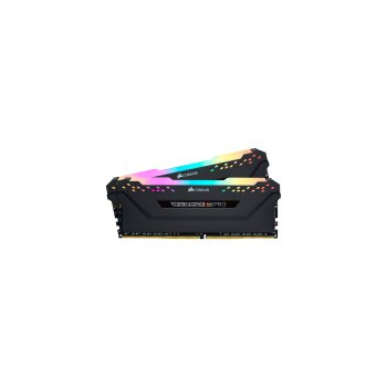 CORSAIR DDR4, 3200MHz 16GB 2x8GB DIMM, 16-18-18-36, Base SPD@2666, XMP 2.0, VENGEANCE RGB PRO Heatspreader, RGB LED, 1.35V, for AMD