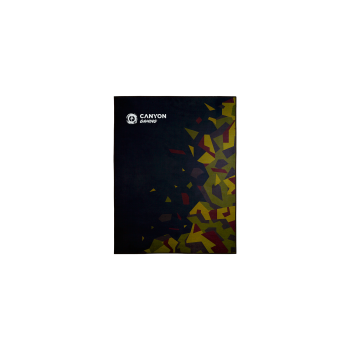 CANYON Mata podłogowa pod fotel FM-02 130x100 cm Czarna