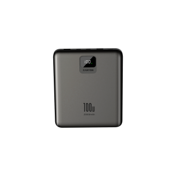 CANYON Powerbank PB-2008 LED Płaski 20000 mAh PD100W QC3.0 Grafitowy