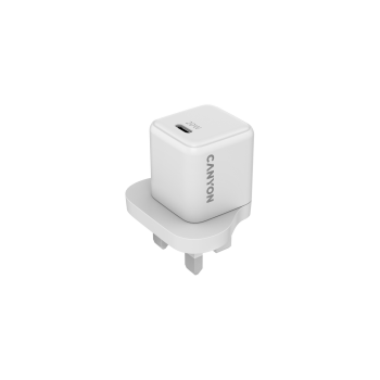 CANYON Ładowarka sieciowa CU20C GaN 20W 1xPD UK Biała