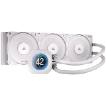CORSAIR NAUTILUS 360 LCD White, 360mm Radiator, Liquid CPU Cooler