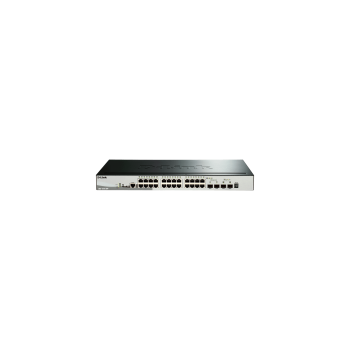 D-LINK 28-Port Gigabit Stackable SmartPro PoE Switch including 2 SFP ports and 2 x 10G SFP+ ports
