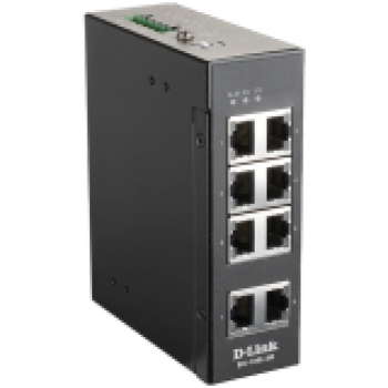 D-LINK 8 Port Unmanaged Switch with 8 x 10/100 BaseT(X) ports