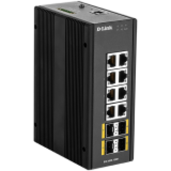 D-LINK 12 Port L2 Managed Switch Switch with 8 x 10/100/1000BaseT(X) ports & 4 x 100/1000BaseSFP ports