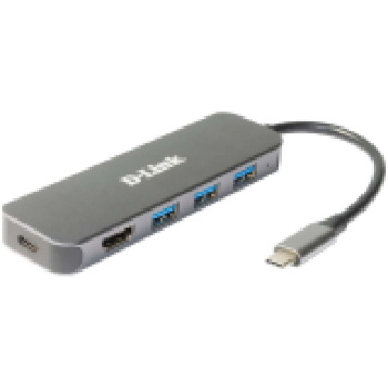 D-LINK 5-in-1 USB-C Hub with HDMI/Power Delivery