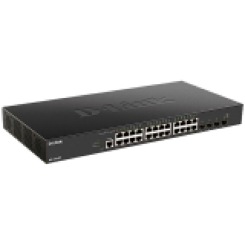 D-LINK 24 x 10G Base-T ports + 4 x 10G/25G SFP28 ports Smart Managed Switch