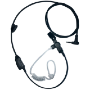 HYTERA EAS07 Earpiece with in-line PTT & Transparent Acoustic Tube (3.5mm Audio Plug)