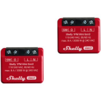 SHELLY 1PM Mini Gen3 x2 1-kanałowy moduł z pomiarem mocy dwupak