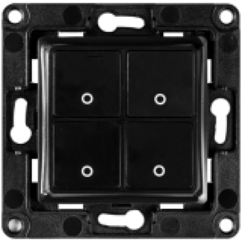 SHELLY Wall switch 4 - black inteligentny włącznik 4p czarny