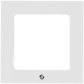 SHELLY Wall frame 1 - white Pojedyncza ramka wyłącznika biała