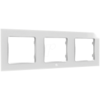 SHELLY Wall frame 3 - white Potrójna ramka wyłącznika biała