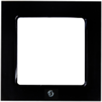 SHELLY Wall frame 1 - black Pojedyncza ramka wyłącznika czarna