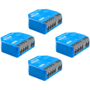 SHELLY 1 Gen4 4-pack 1-kanałowy moduł ze stykiem bezpotencjałowym czeropak