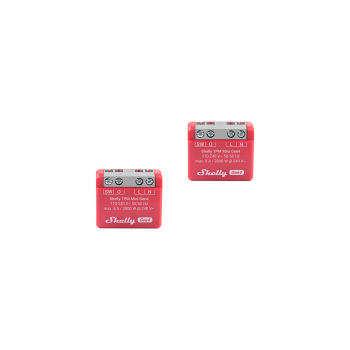 SHELLY 1PM Mini Gen4 2-pack 1-kanałowy mini moduł z pomiarem mocy dwupak