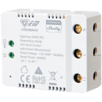 SHELLY Ogemray Smart Relay 25A Czujnik pomiaru Energii 25A